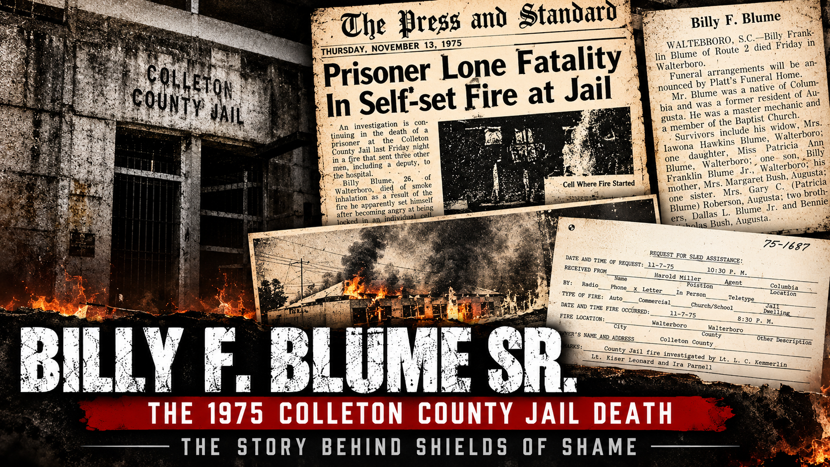 Billy F. Blume Sr.: My Father’s 1975 Jail Death and the Story Behind Shields of Shame