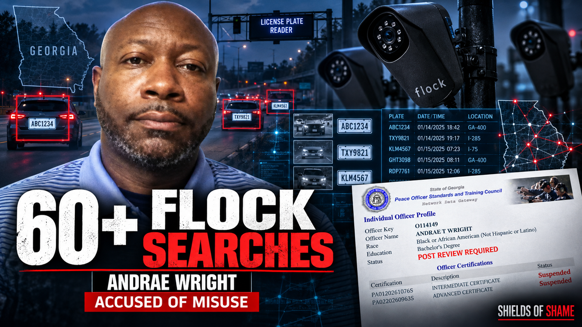 Andrae Wright Flock Investigation: 60+ Alleged Searches and Georgia’s Access-Control Failure