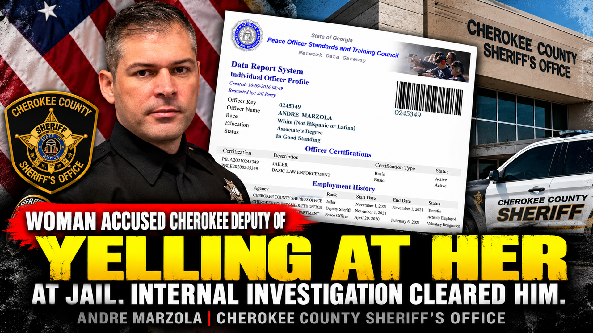 Andre Marzola | Cherokee County Sheriff’s Office Complaint 2024-00035