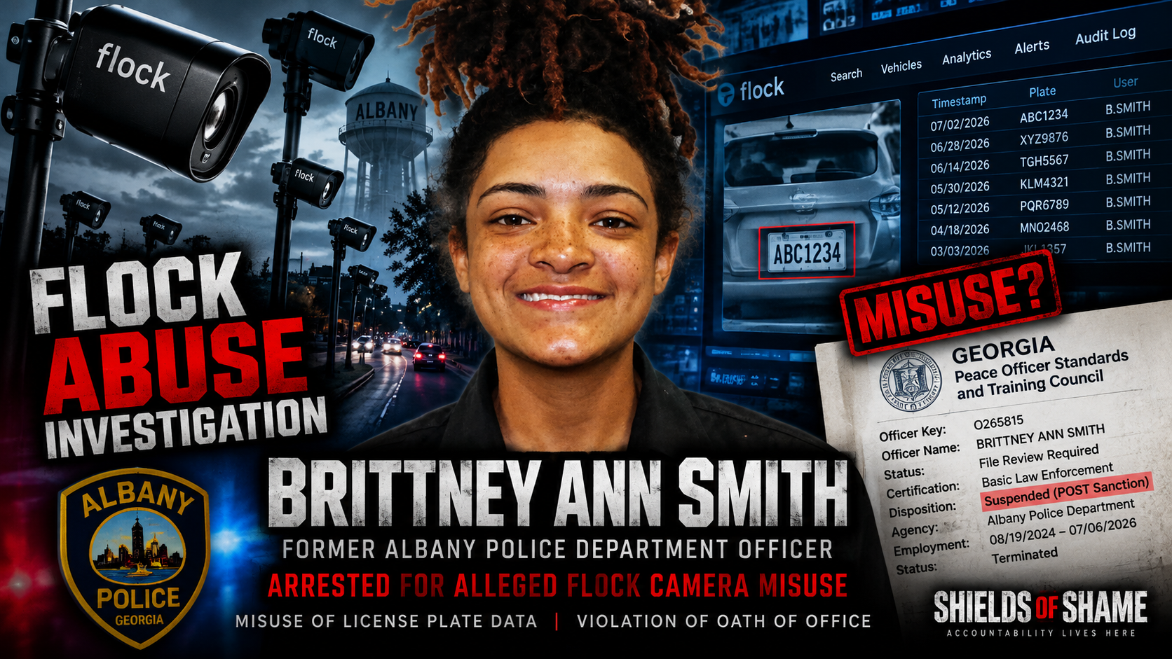 Brittney Ann Smith Flock Misuse — Albany Police Investigation