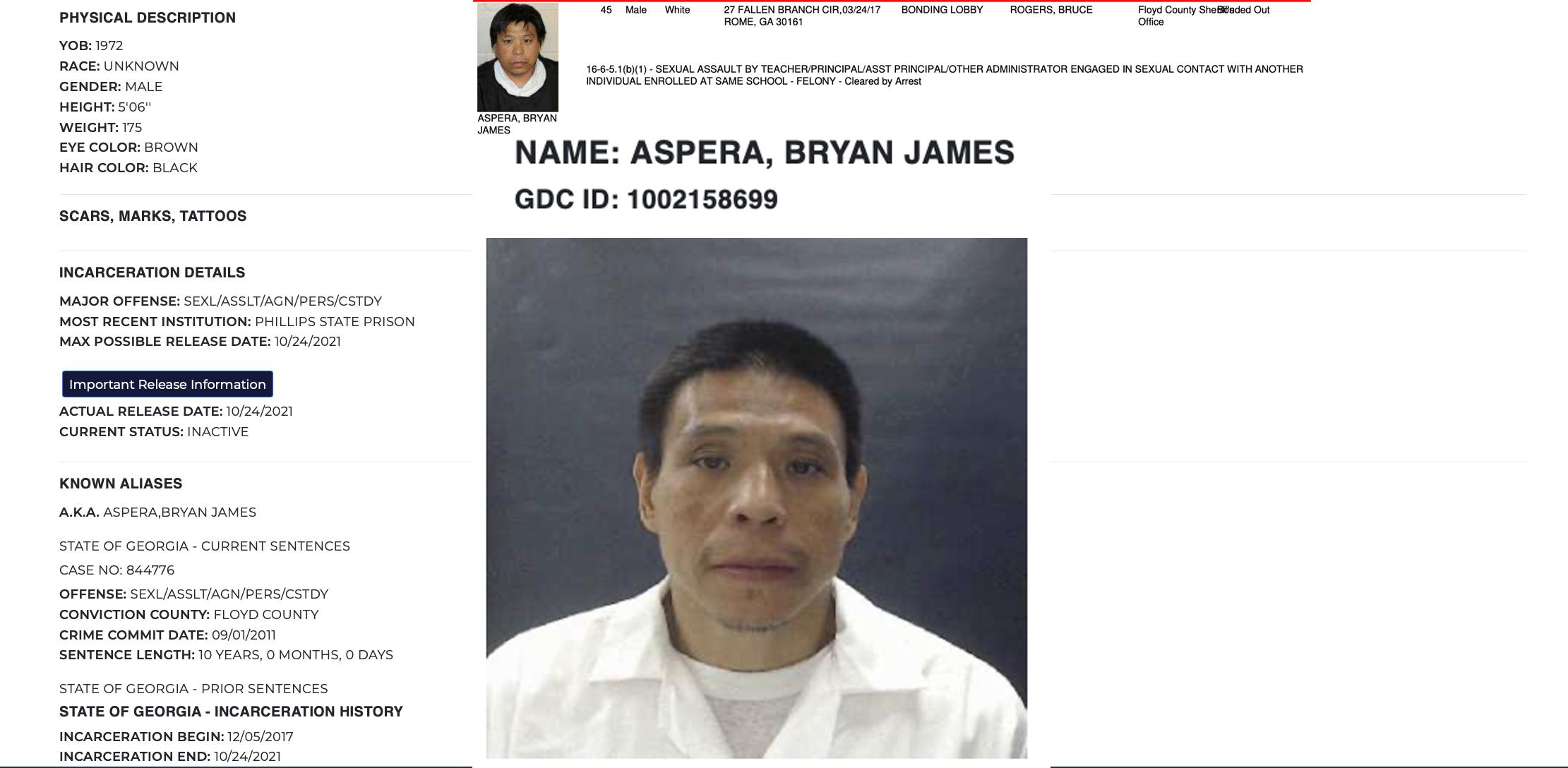 Bryan James Aspera: Rome High Teacher Sexual Assault Case and Wrestling Ban