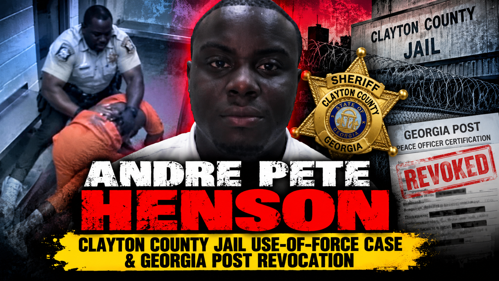 Andre Pete Henson: Clayton County Jail Use-of-Force Case and Georgia POST Revocation
