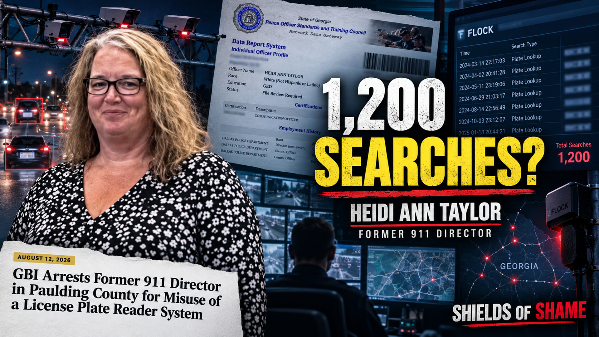 Heidi Taylor Flock Camera Misuse: 1,200 Alleged Searches, Arrest and Dallas Police Oversight