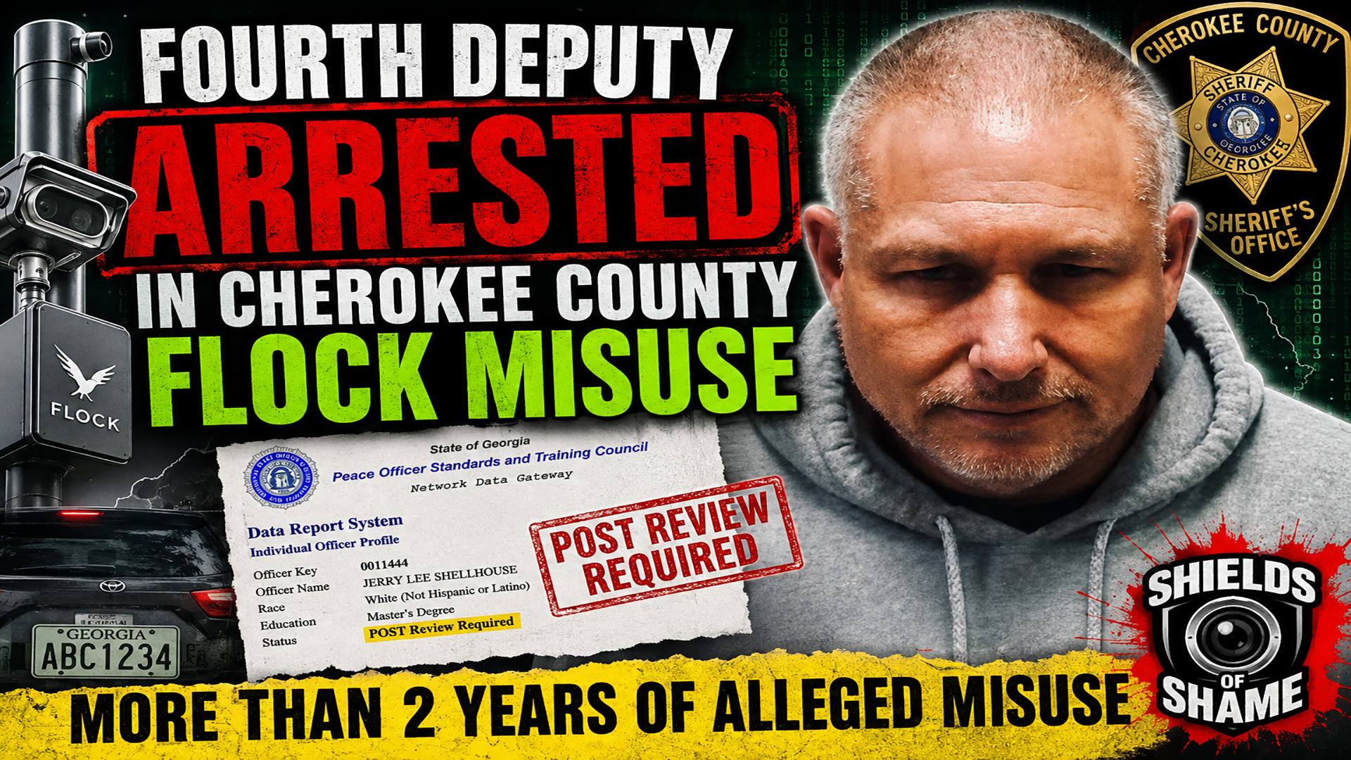 Jerry Lee Shellhouse — Fourth Cherokee County Flock Arrest