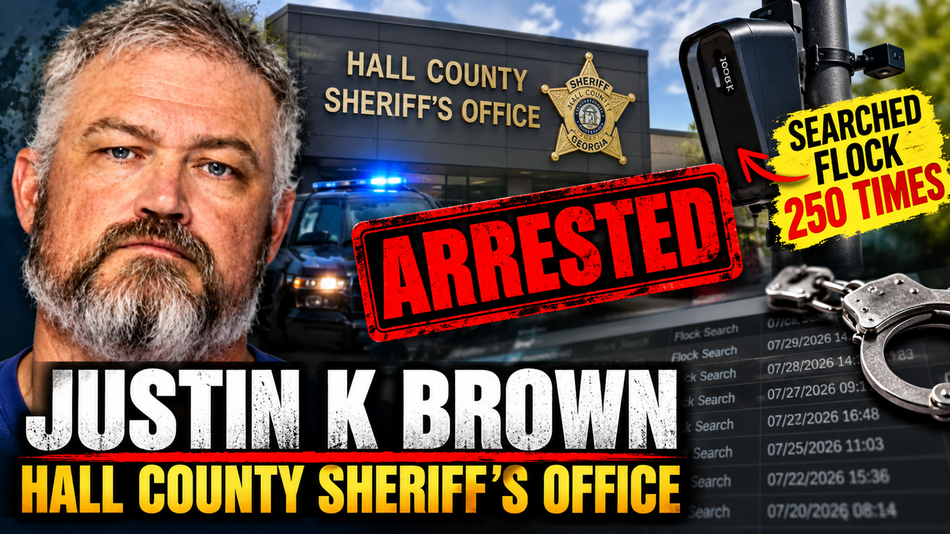 Justin Keith Brown — Hall County Flock Audit, Firing and GBI Arrest