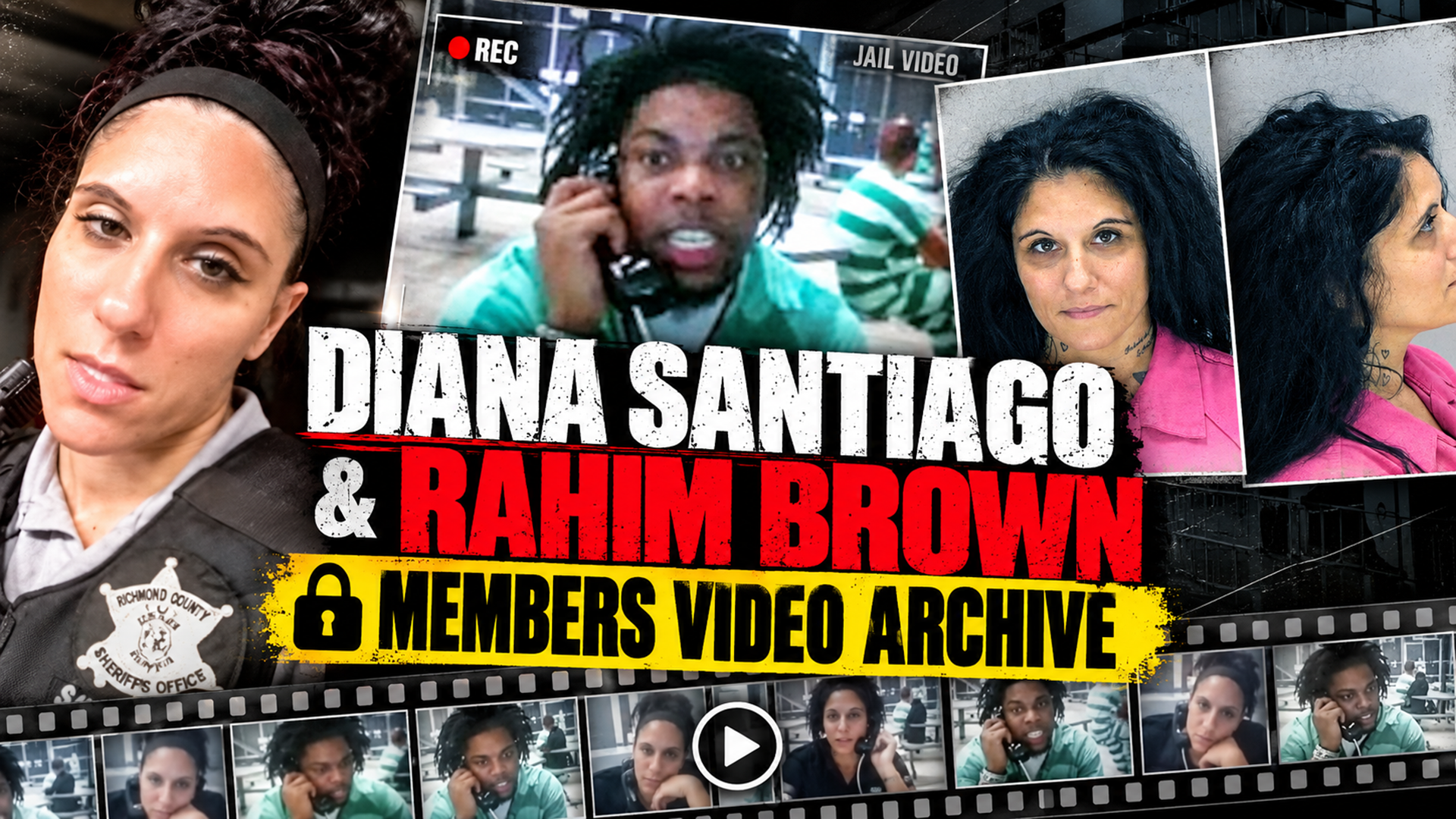 Diana Santiago and Rahim Brown | 27 Jail Video Calls | Premium Evidence Archive