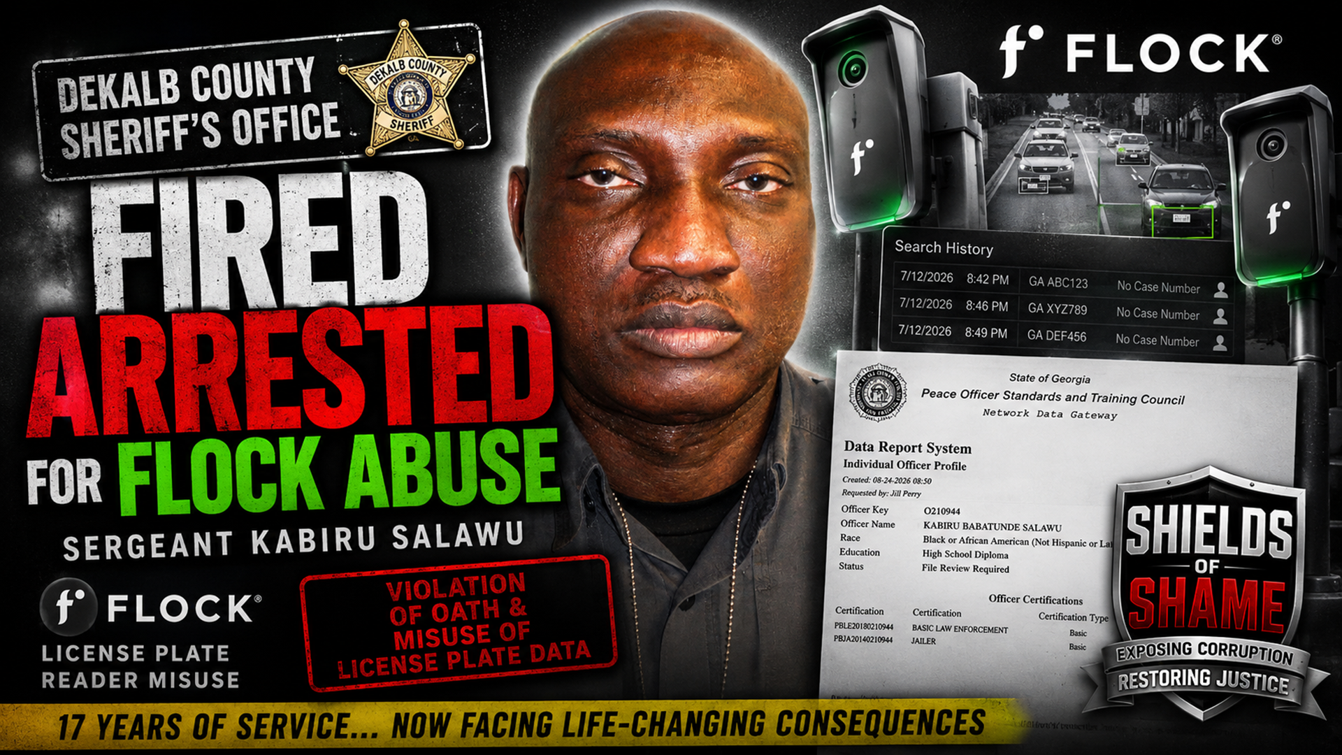 Kabiru Babatunde Salawu — DeKalb Sheriff Flock Misuse Arrest After 17 Years