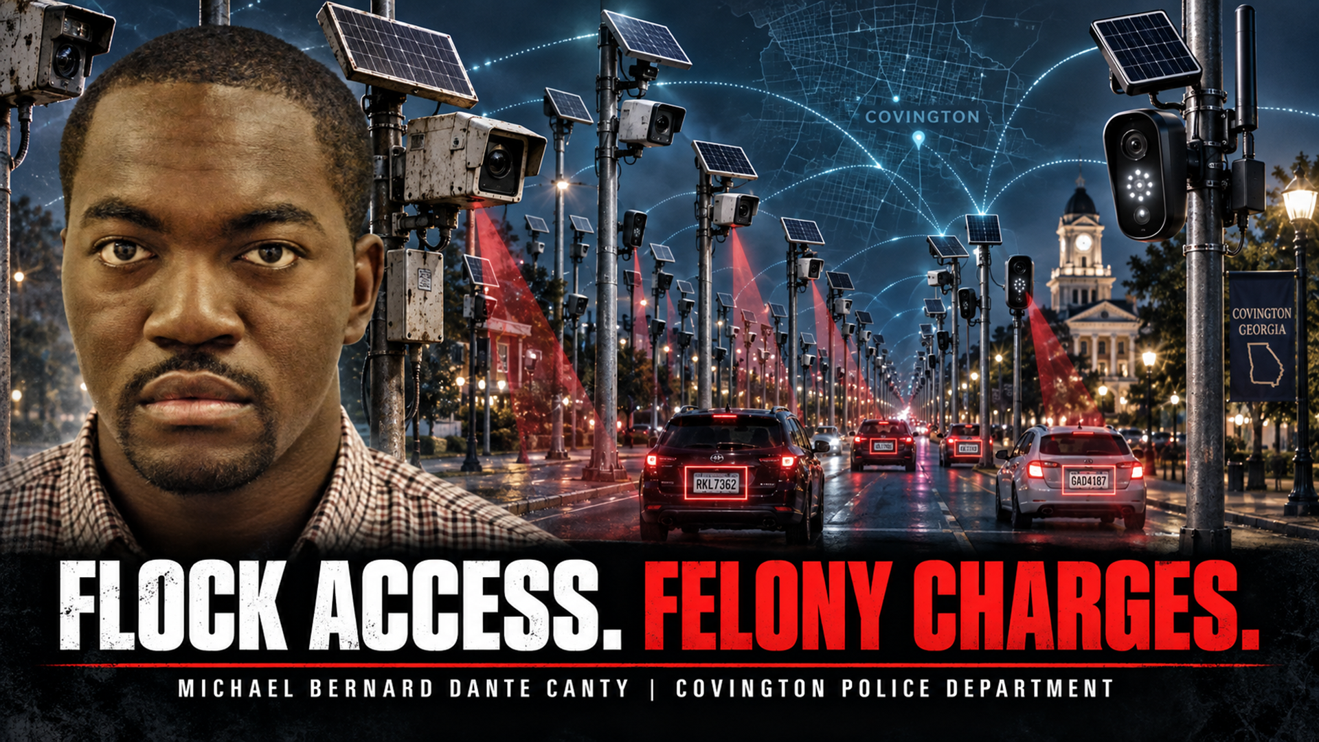 Michael Bernard Dante Canty — Covington Flock Misuse Arrest and POST Records