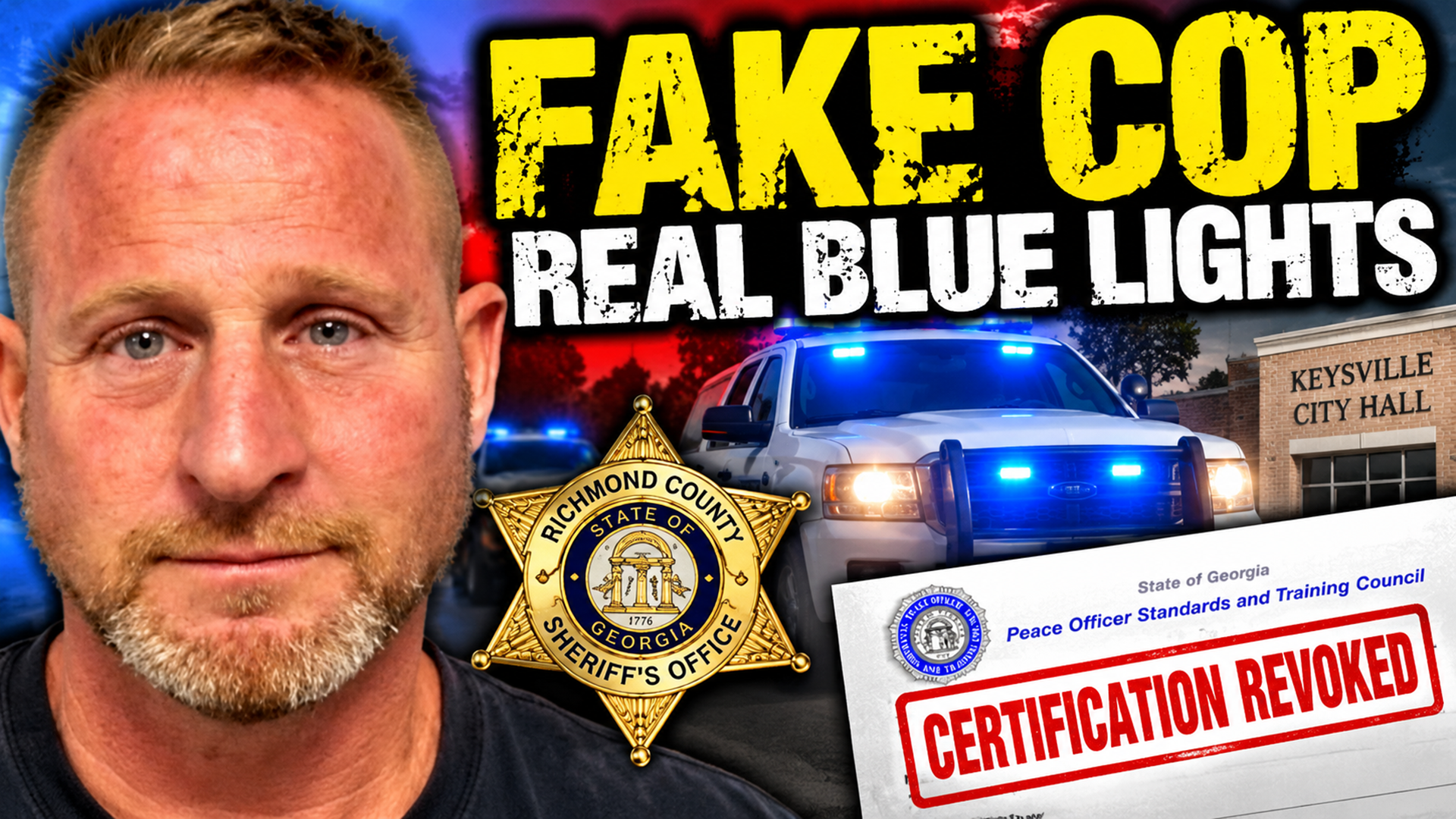 Ronald L. O’Brien: Blue Lights, Illegal Traffic Stops and a Revoked Georgia POST Certification