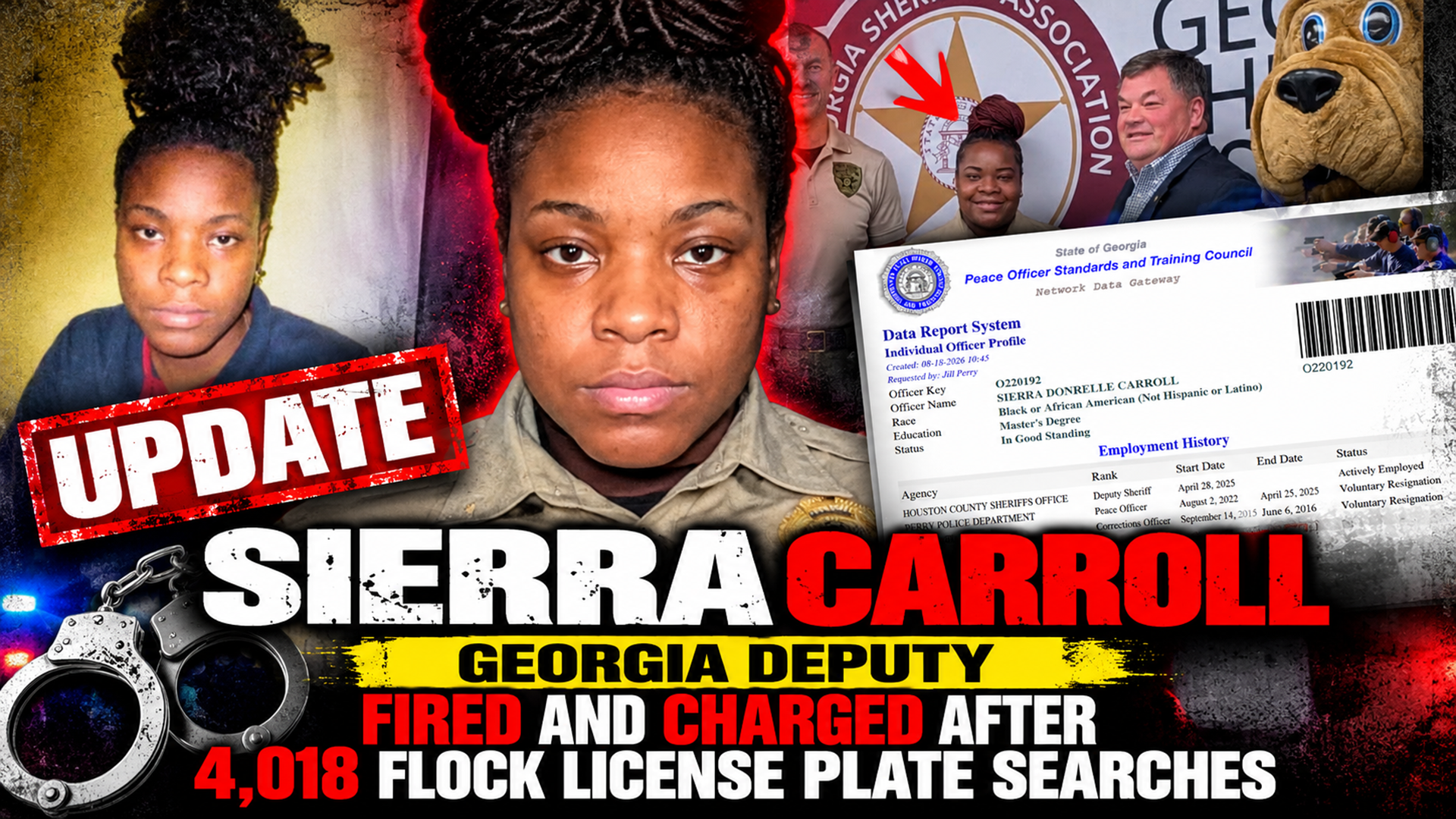 Sierra Carroll: Georgia Deputy Fired and Charged After 4,018 Flock License Plate Searches