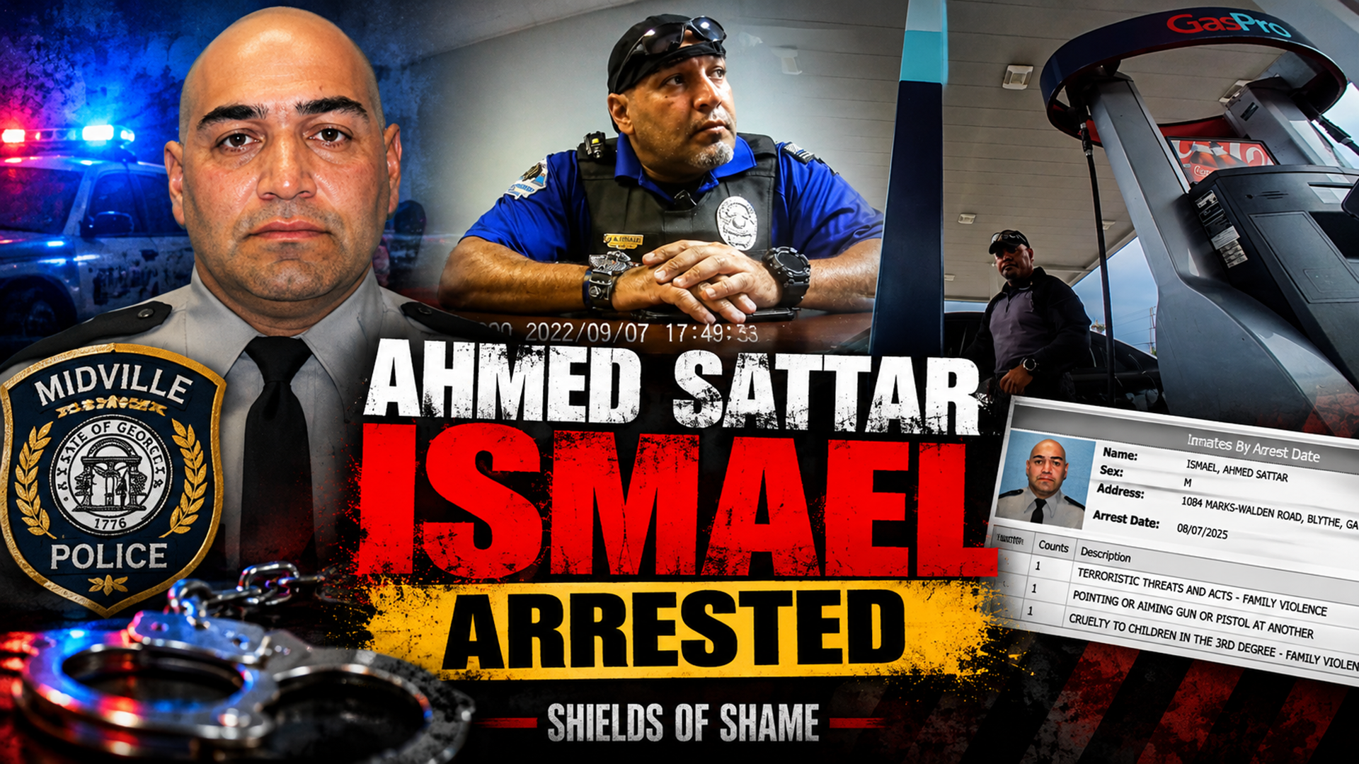 Ahmed Sattar Ismael: Midville Police Encounter, Arrest and Georgia POST Records